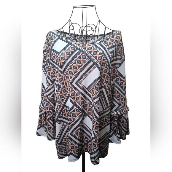 Chico's Tops - NWOT Chico's Multicolor Geometric Blouse